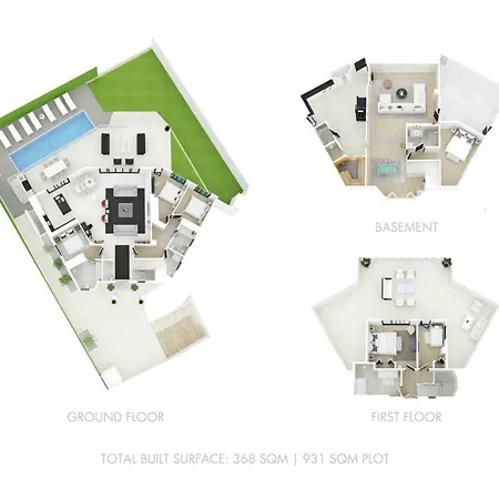 Vacation I Sharma, Sea View Villa, Prime Location, Heated Pool, Sauna, Cine & Entertainment Room, Close To The Вілла